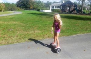 girl on hoverboard 