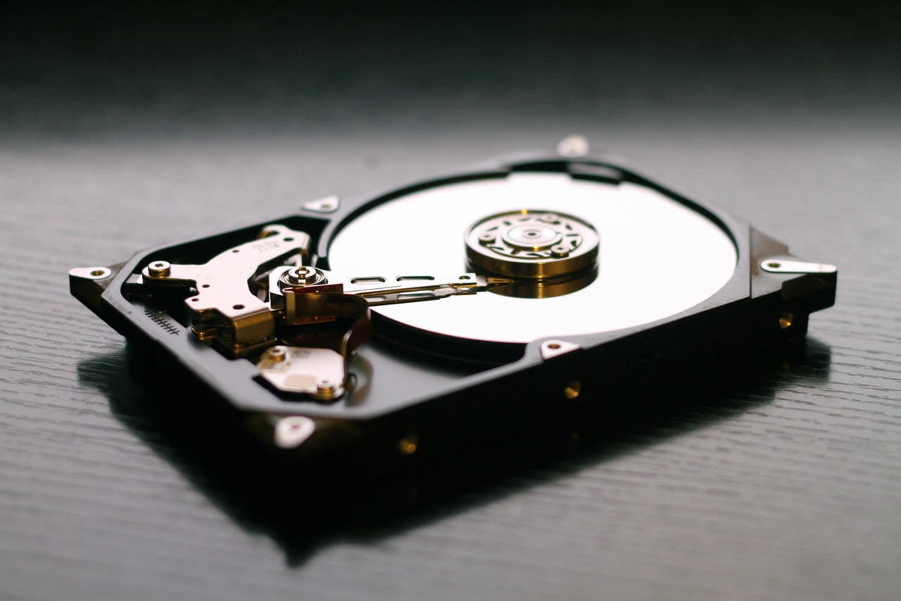 an external hard drive
